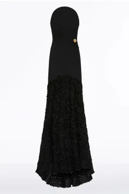 Carla Zampatti Nastro Strapless Gown Black Size 6 for rent on The Volte - image 5