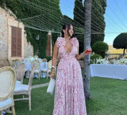 Anne Louise Pink Cassini Dress Floral Size S / AU 8 for rent on The Volte - image 1