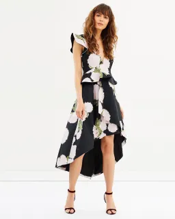 Talulah New Woman Asymmetrical Midi Dress Floral Size 12 for rent on The Volte - image 5