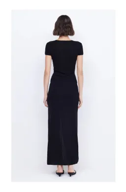 Bec and Bridge Caspian Knit Maxi Skirt Black Size S for rent on The Volte - image 3