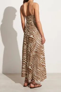 Faithfull the Brand Sorsal Midi Dress Print Size 8 for rent on The Volte - image 5