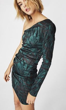 Nicole Miller Stroked Lurex Dress for rent on The Volte - image 2