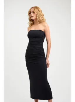 Kookai Elise Strapless Maxi Dress Black Size AU 10 for rent on The Volte - image 2