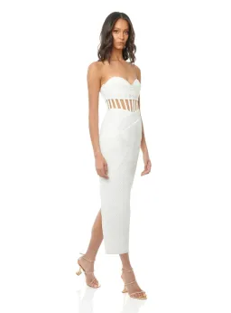 Eliya The Label Zariah Midi Dress White Size S / AU 8 for rent on The Volte - image 2