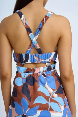 By Johnny Ophelia Floral Bias Midi Dress Multi Size 10 for rent on The Volte - image 4