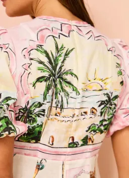 Alemais Sunset Midi Dress Print Size 10 for rent on The Volte - image 4