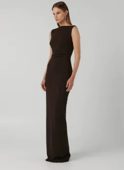 Effie Kats Verona Gown Coffee Size 8 for rent on The Volte - image 3