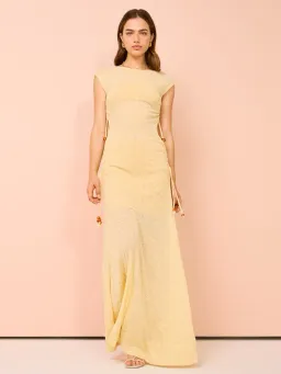 Tojha Ayanna Dress Sorbet Yellow Size 6 for rent on The Volte - image 6