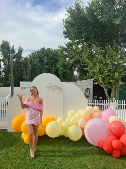 Eliya the Label Bianca Mini Dress in Pink Size XS / AU 6 for rent on The Volte - image 4