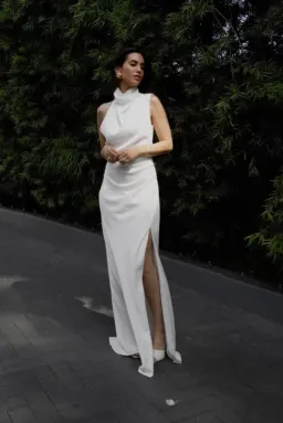 MISHA Constantina Gown Ivory Size 14  for rent on The Volte - image 2