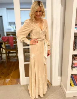 Sleeping With Jacques Sylvia Dress Sand Size XS/Au 6 for rent on The Volte - image 4