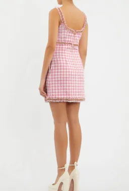 Rebecca Vallance Gabrielle Scoop Mini Dress Pink Size 6 for rent on The Volte - image 4
