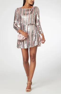 Rixo Kyla Sequin Mini Dress Multi Size 8 for rent on The Volte - image 2