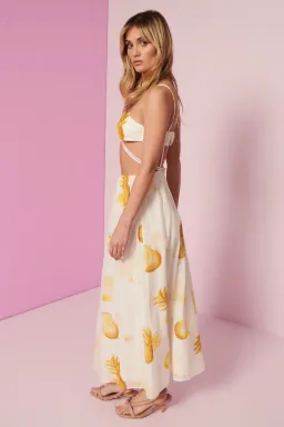 Kate Ford Aloe Braid Front Dress Print Size 10 for rent on The Volte - image 4