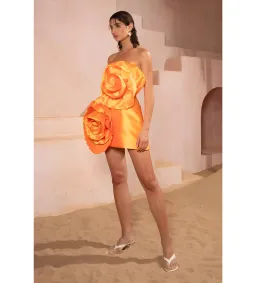  Eliya The Label Hayman Dress Tangerine Size M/Au 10  for rent on The Volte - image 2