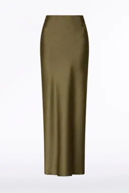 Carla Zampatti Ivy Stin Draped Halter Top and Satin Bias Skirt Set Green Size 10 for rent on The Volte - image 4