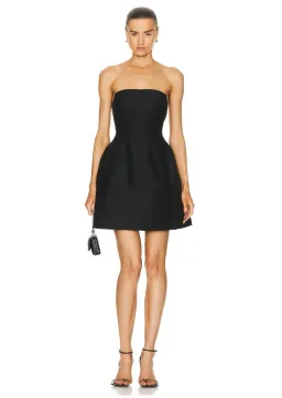 Aje Baret Strapless Mini Dress Black Size 8 for rent on The Volte - image 3