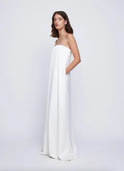 Anna Quan Delfina Gown Ivory White Size 10 for rent on The Volte - image 2