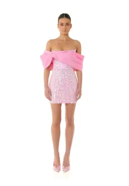 Eliya The Label Bianca Mini Dress in Pink Size Small / AU 8 for rent on The Volte - image 1