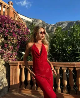 Asta Resort Klara Dress Rossa Size 8 for rent on The Volte - image 2