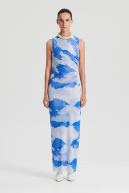 Scanlan Theodore Italian Cloud Print Dress Print Size 10 for rent on The Volte - image 1
