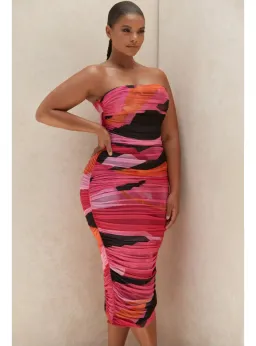 House of CB Sasha Midi Dress Multi Size L / AU 12 for rent on The Volte - image 3