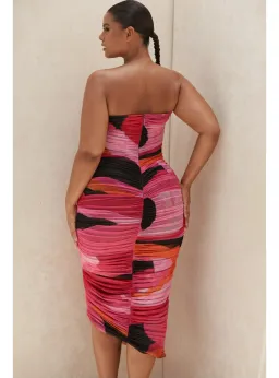 House of CB Sasha Midi Dress Multi Size L / AU 12 for rent on The Volte - image 4
