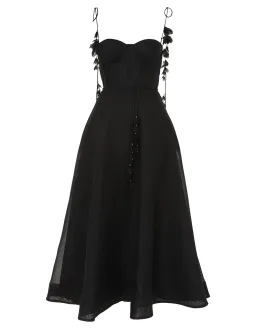 Zimmermann Natura Midi Corset Dress Black Size 1 / AU 10 for rent on The Volte - image 3