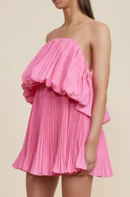 Acler Varley Mini Dress Peony Pink Size 6 for rent on The Volte - image 4