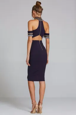 Eliya The Label Amrah Dress Navy Size M / AU 10 for rent on The Volte - image 2