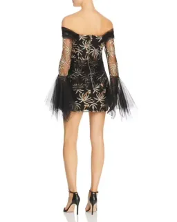 Alice McCall All That She Wants Mini Dress Black Print Size 4 for rent on The Volte - image 2