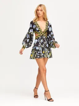 Alice McCall Flower Girl Cut Out Mini Dress Black Size 4  for rent on The Volte - image 1