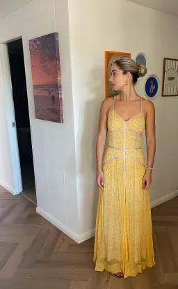 We Are Kindred A-line Dress in Yellow Size XS / AU 6 for rent on The Volte - image 1