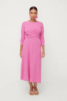 Sheike Madeline Midi Dress Pink Size 14 for rent on The Volte - image 5