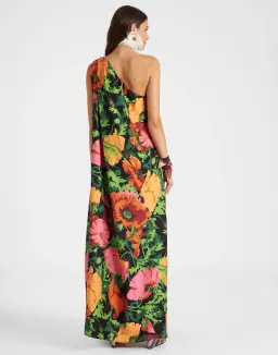 La Double J Roy Wonderland One Shoulder Dress Floral Size 8 for rent on The Volte - image 3