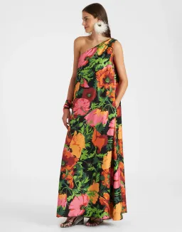 La Double J Roy Wonderland One Shoulder Dress Floral Size 8 for rent on The Volte - image 2