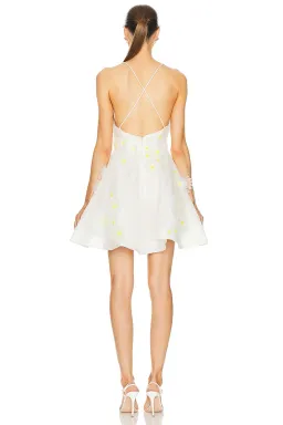 Zimmermann Matchmaker Daisy Mini Dress Ivory Size 2 / AU 12  for rent on The Volte - image 3