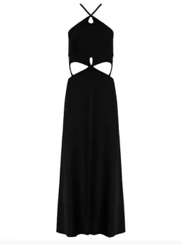 Christopher Esber Looped Cutaway Sleeveless Dress Black  Size 14 AU for rent on The Volte - image 4