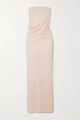 Christopher Esber Balm Strapless Ruched Dress Pink Size 6 AU for rent on The Volte - image 3