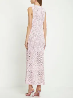  Christopher Esber Cross Stitch Muscle Dress Pink Swirl  Size M/Au 10  for rent on The Volte - image 2
