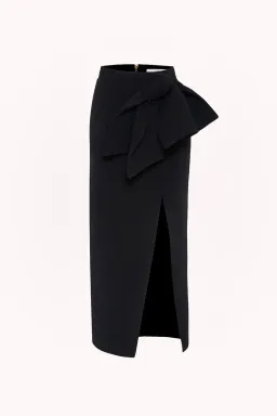 By Johnny Betina Bow Split Skirt Black Size 8  for rent on The Volte - image 4
