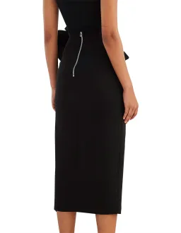 By Johnny Betina Bow Split Skirt Black Size 8  for rent on The Volte - image 3