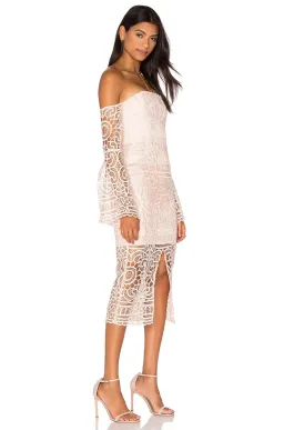 Nicholas Geo Floral Lace Eva Dress Blush Size 6 for rent on The Volte - image 2