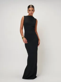 Effie Kats Verona Gown Black Size XS / AU 6-8 for rent on The Volte - image 1