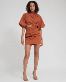 Tojha Celia Mini Dress Sienna Size AU 8 for rent on The Volte - image 1