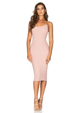 Nookie Penelope Midi Dress Blush Size 6 for rent on The Volte - image 1