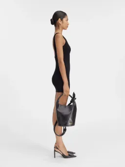 Jacquemus La Mini Robe Sierra Scalloped Mini Dress Black Size 38 / AU 12 for rent on The Volte - image 2