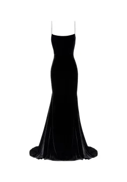 Alex Perry Kim Velvet Slip Dress Black Size 8 for rent on The Volte - image 2