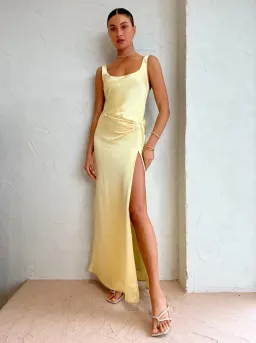 Anna Quan Etta Dress Champagne Lemon Size 8 for rent on The Volte - image 7