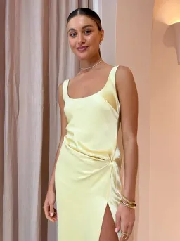 Anna Quan Etta Dress Champagne Lemon Size 8 for rent on The Volte - image 6